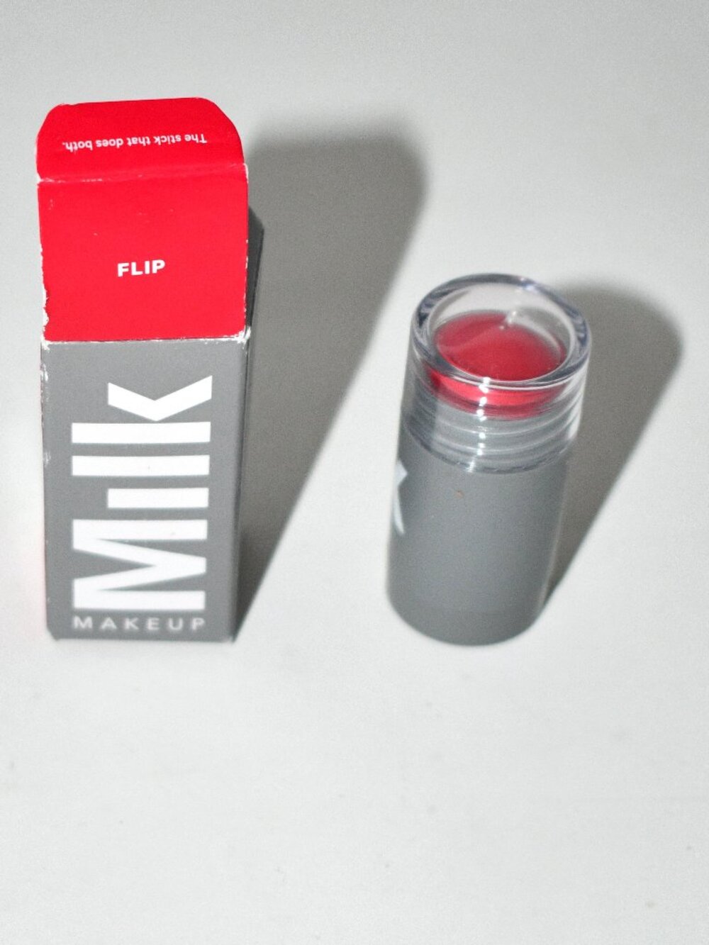Milk Makeup Lip + Cheek Stick, Flip True Red, Cream Blush Lip Color, Vegan, NWT